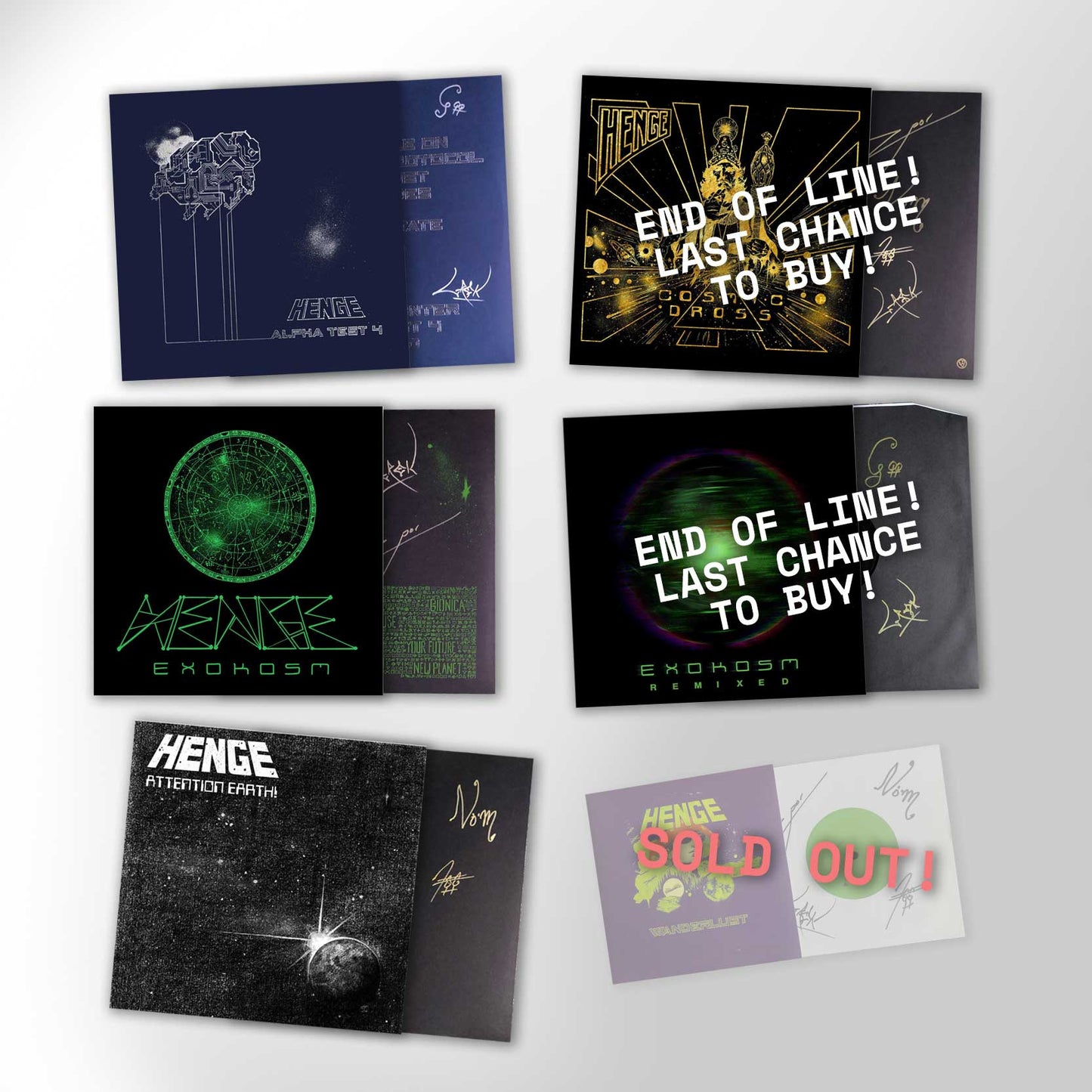 Individually Signed Vinyl Box Set - Limited End-Of-Line Clearance!